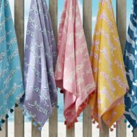 Matouk Leaping Leopard Beach Towels - Image 2