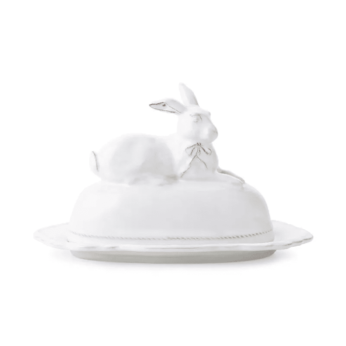 Juliska Clever Creatures  Serveware Bridget Bunny Butter Dish