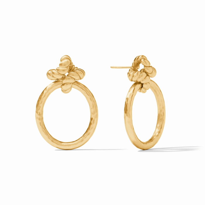 Julie Vos Nassau Doorknocker Earrings - Gold