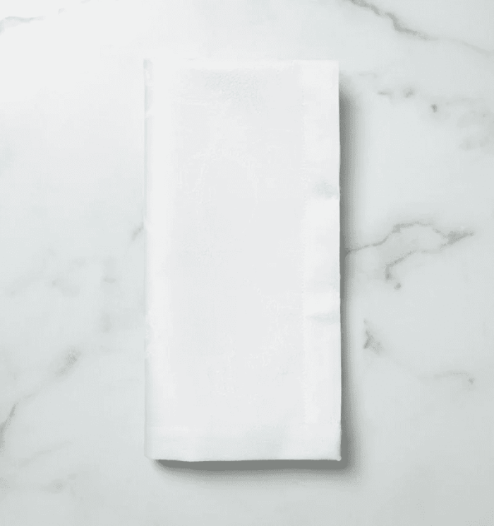 SFERRA Varenna White Dinner Napkins (Set of 4)