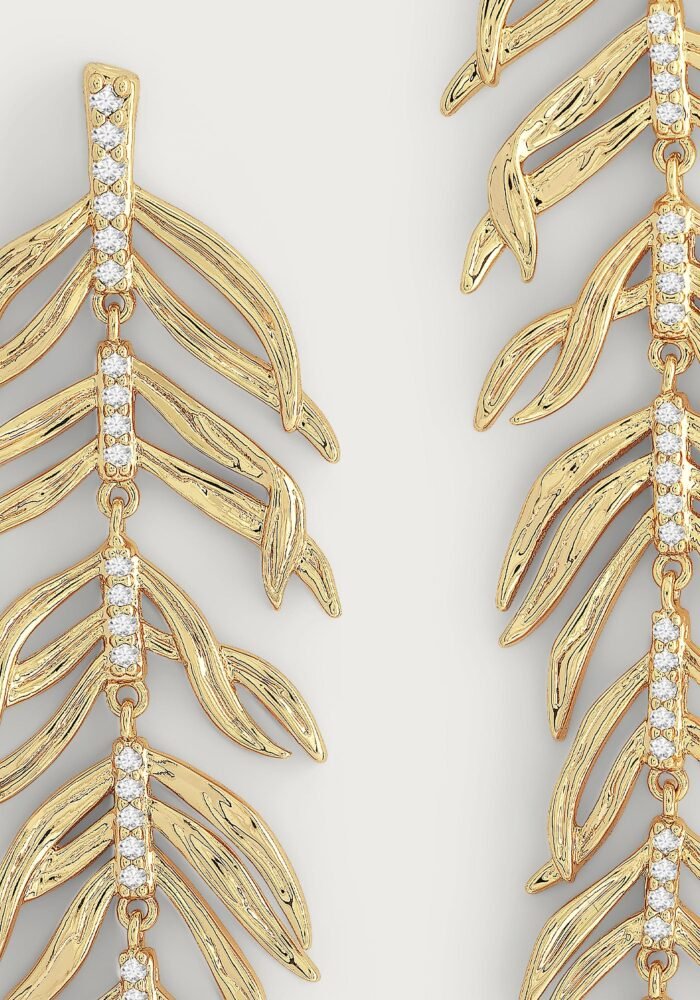 Anabel Aram Palm Jewelry Dangle Earrings - Image 3