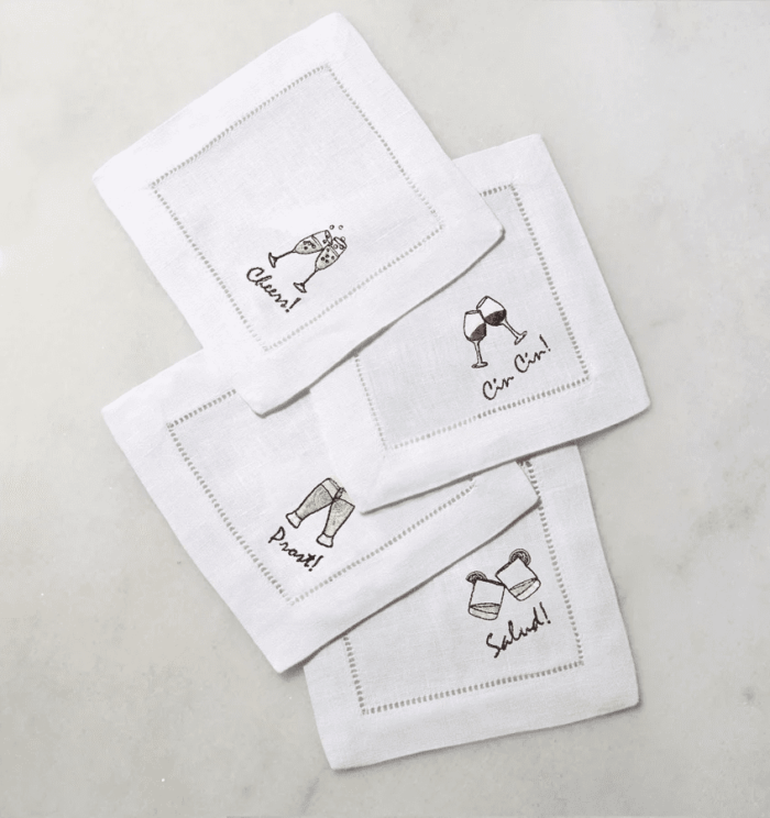 SFERRA Cheers Cocktail Napkins (Set of 4)