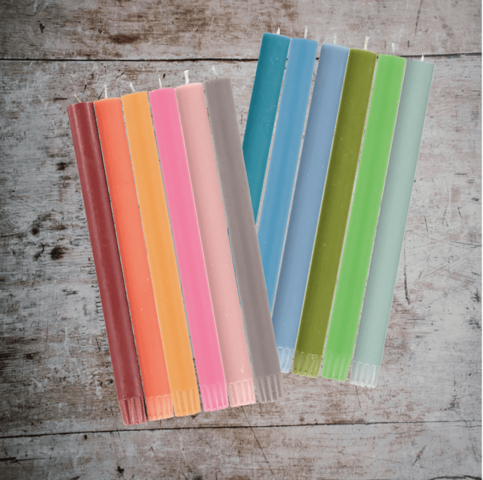 British Colour Standard Rainbow Tapers