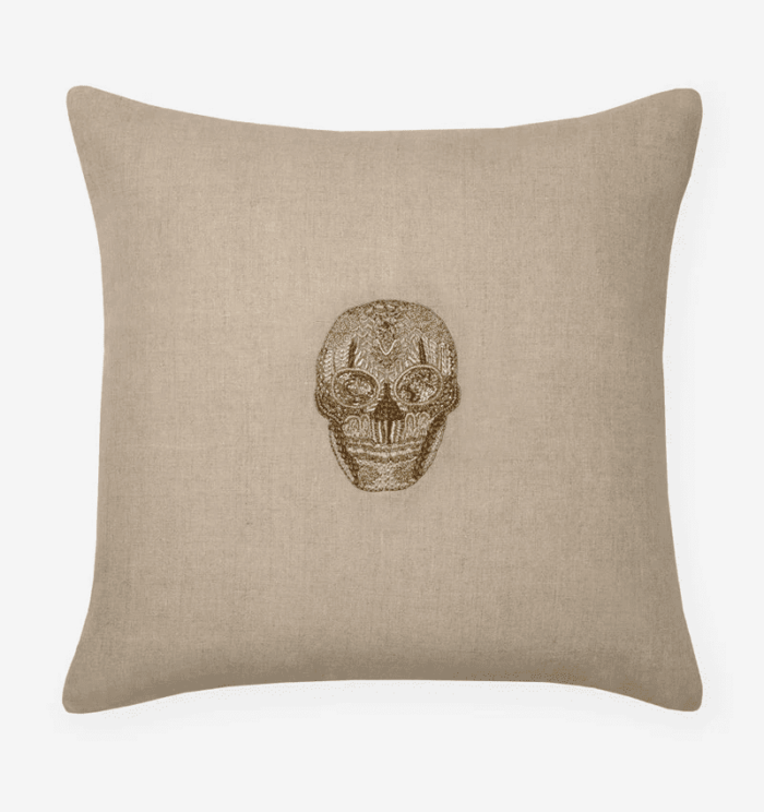 SFERRA Skull Decorative Euro Pillow