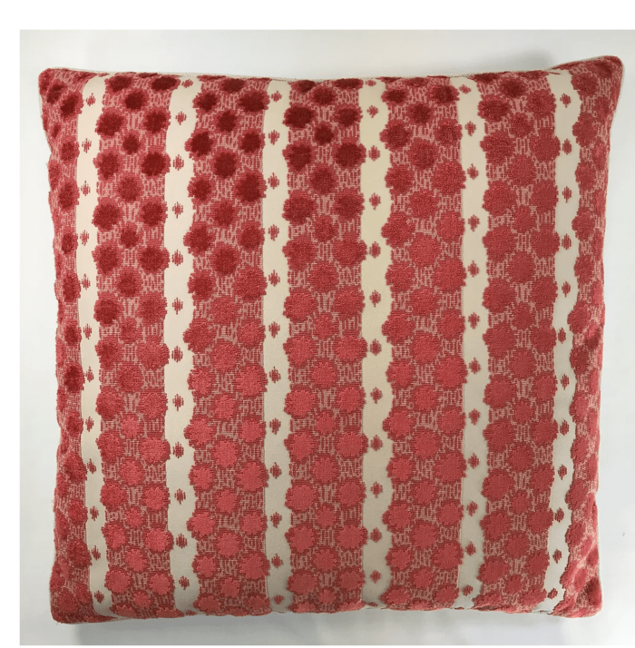 SIGNATURE PILLOWS -CHRISTIAN POPPY VELVET 22"