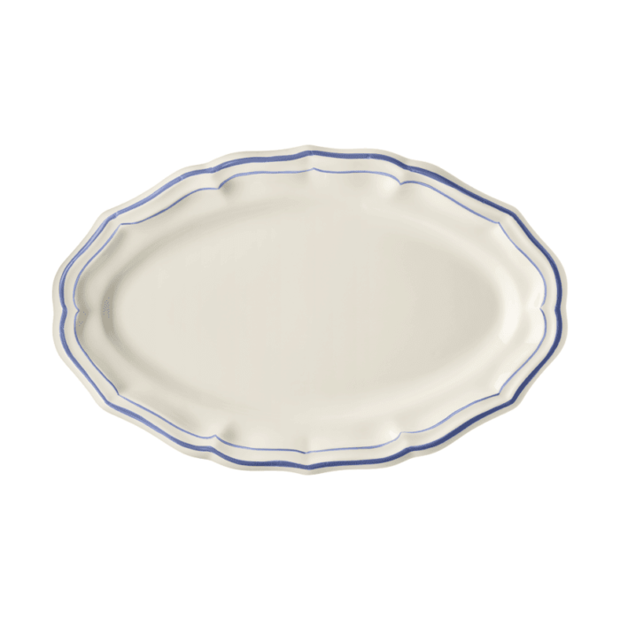 Gien Filet Bleu Oval Platter