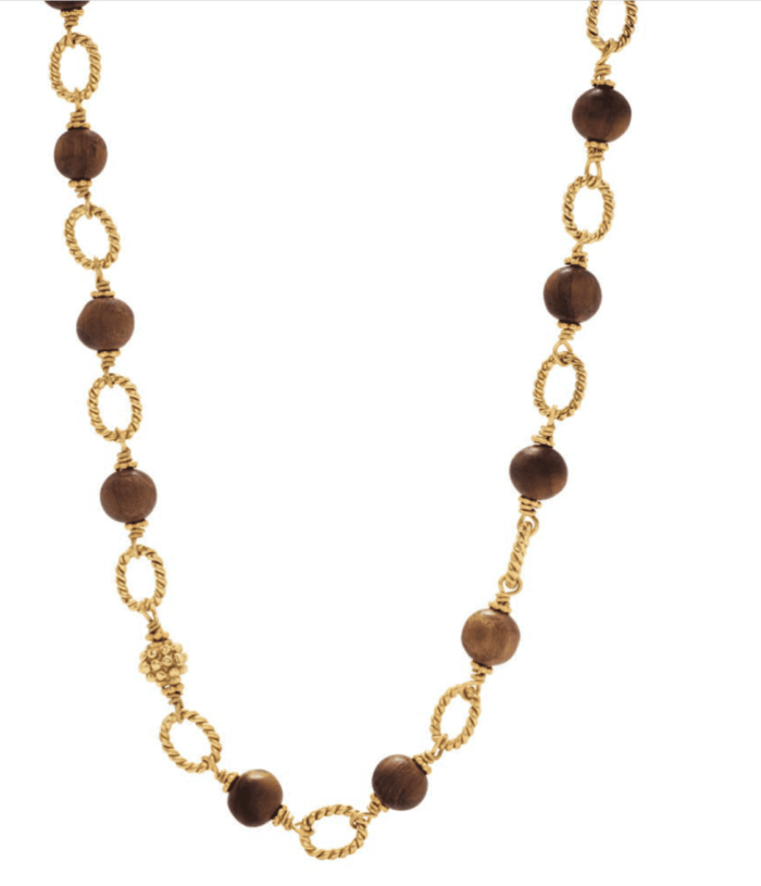 Capucine de Wulf Earth Goddess Teak Link Necklace