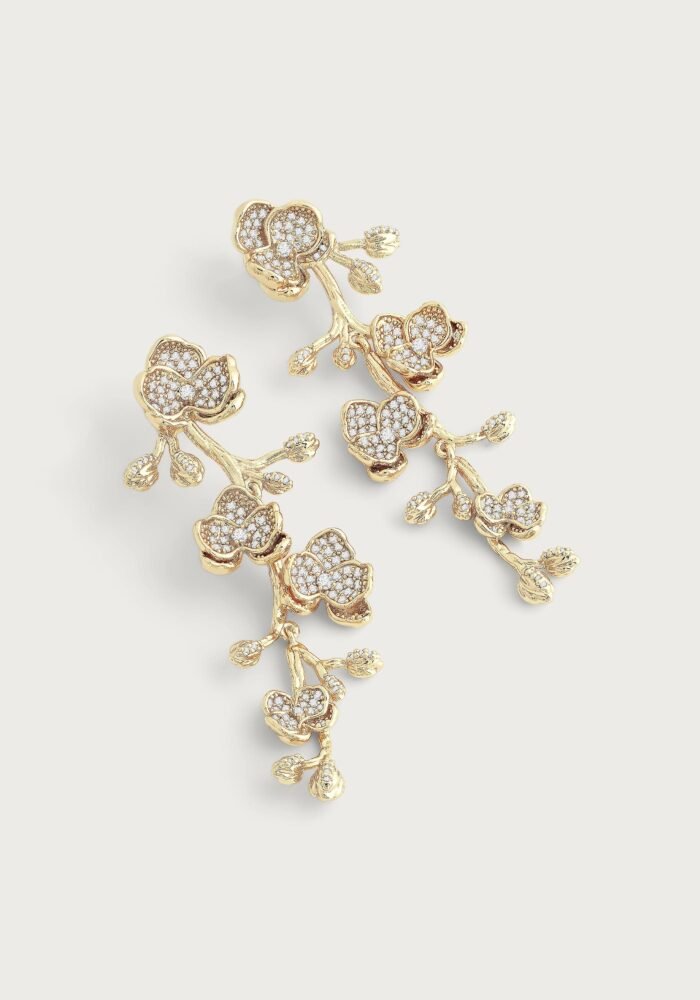 Anabel Aram Orchid Dangle Earrings