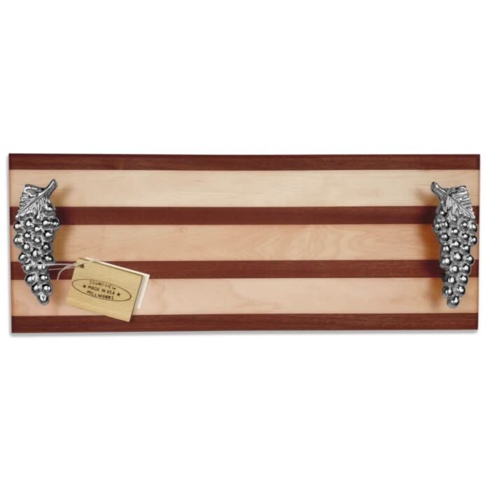 Soundview Millworks Double Handle Grape Bunch Serving Board